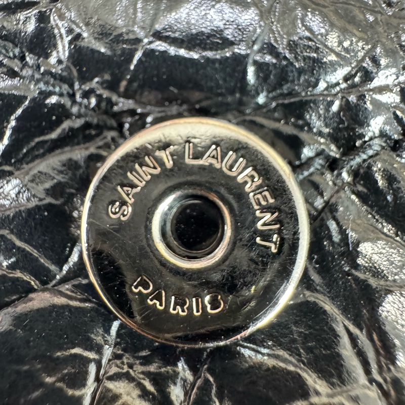 Saint Laurent (YSL) 黑色亮蠟牛皮mini Niki鏈包🖤近期新款-20