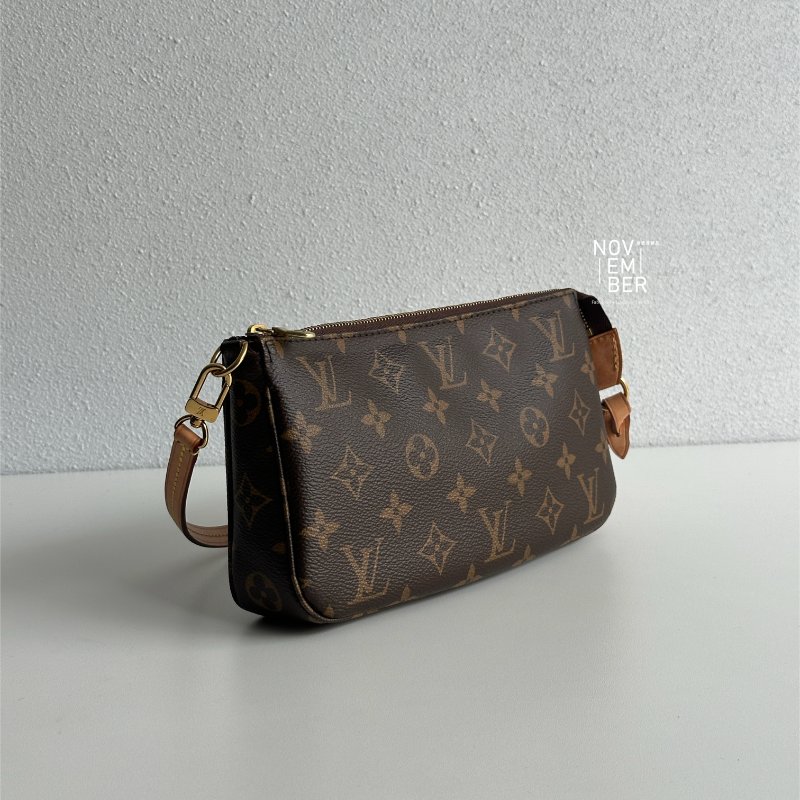 99新🆕 芯片款 Louis Vuitton LV 路易威登 老花麻將包 肩背包 腋下包-1