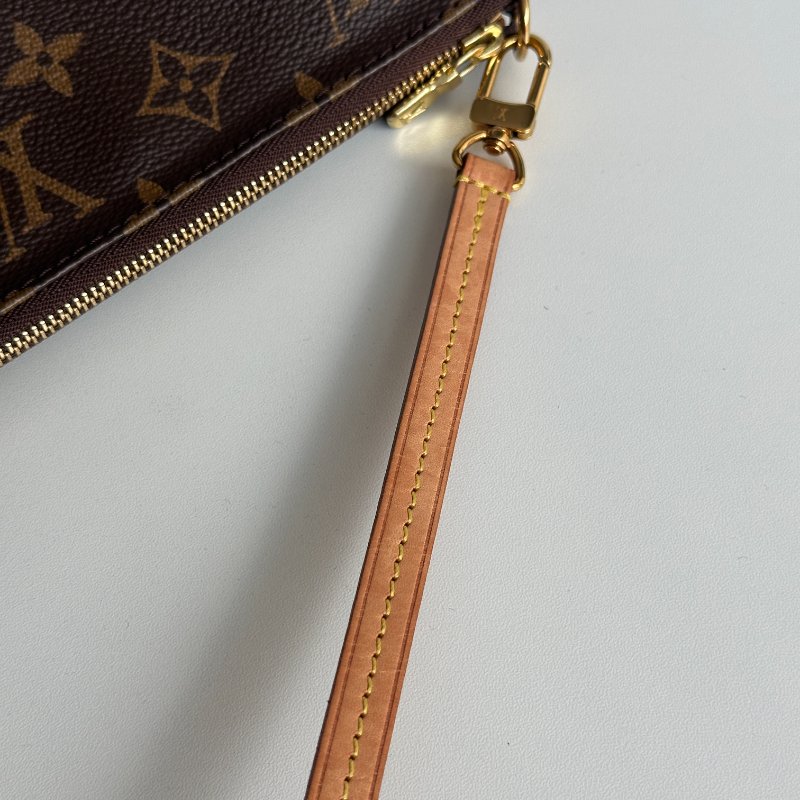 99新🆕 芯片款 Louis Vuitton LV 路易威登 老花麻將包 肩背包 腋下包-16