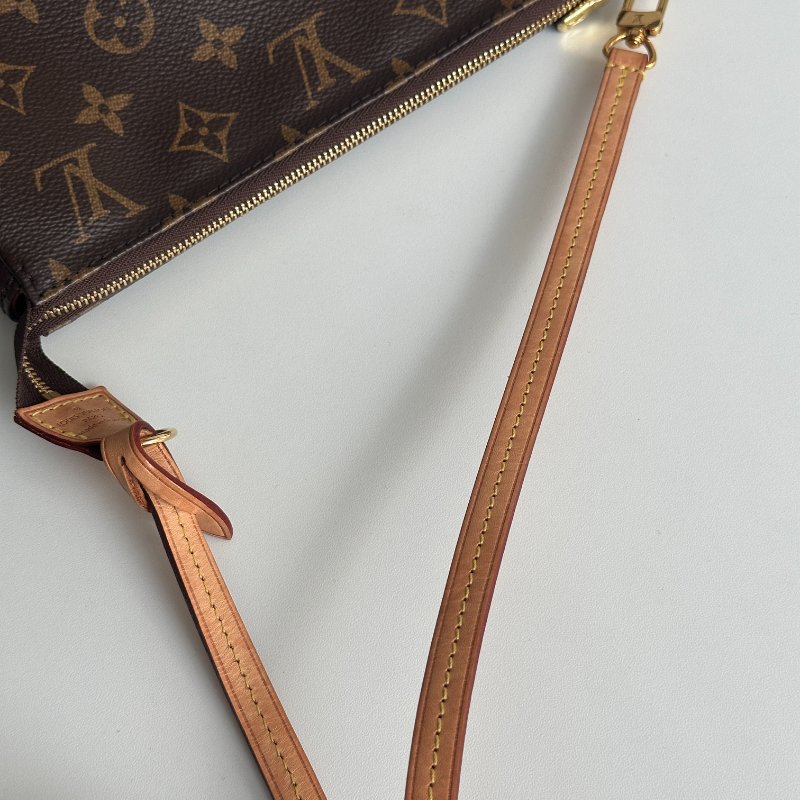 99新🆕 芯片款 Louis Vuitton LV 路易威登 老花麻將包 肩背包 腋下包-18