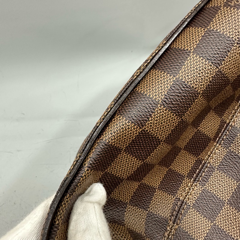 LV N41215 咖棋盤格金釦托特包-18