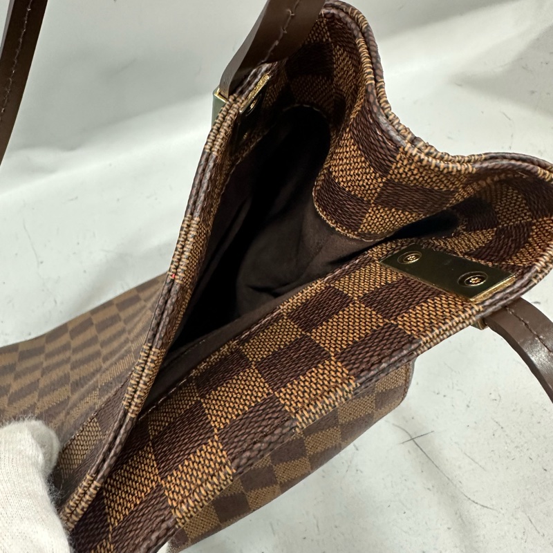 LV N41215 咖棋盤格金釦托特包-19
