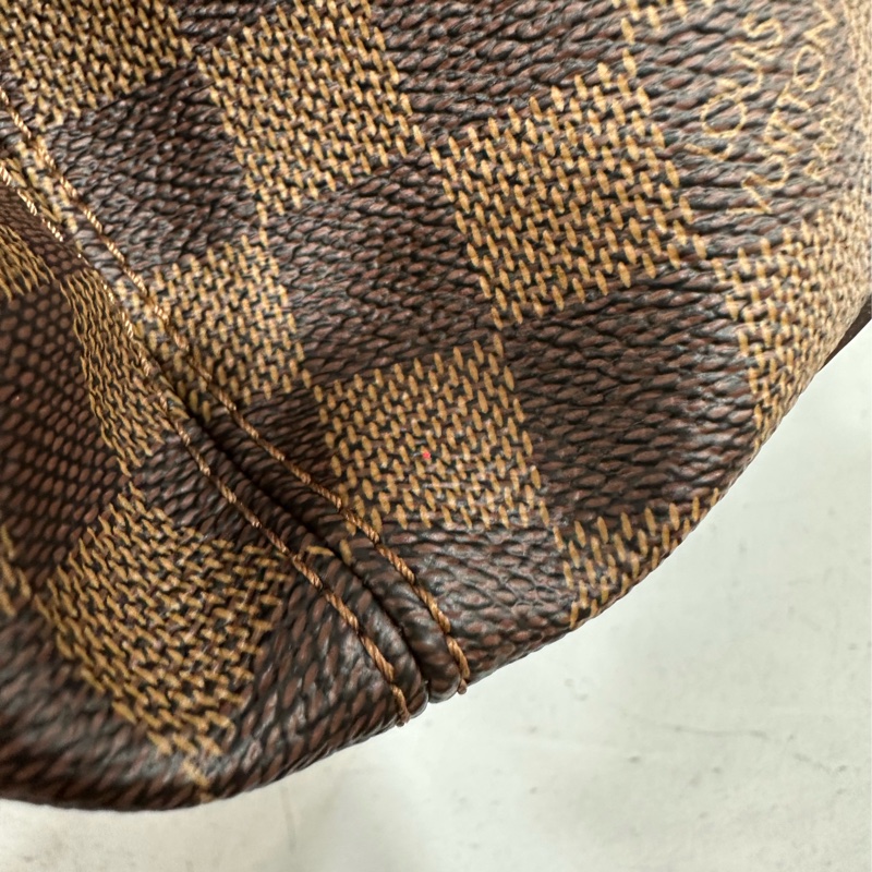 LV N41215 咖棋盤格金釦托特包-42