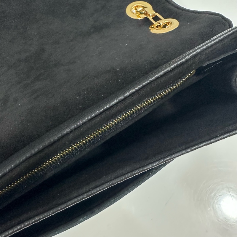 LV M48931 黑牛皮壓紋金釦GERMAIN 斜背包PM-22