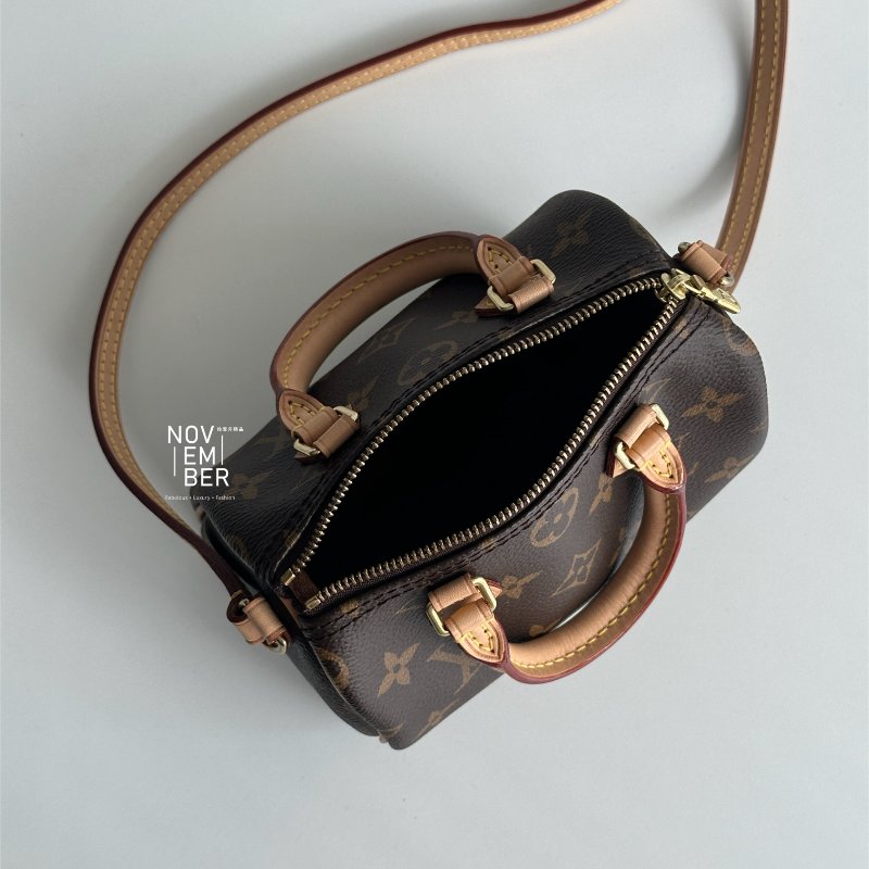 經典款🤎 Louis Vuitton LV 路易威登 Speedy Nano 斜背包-3