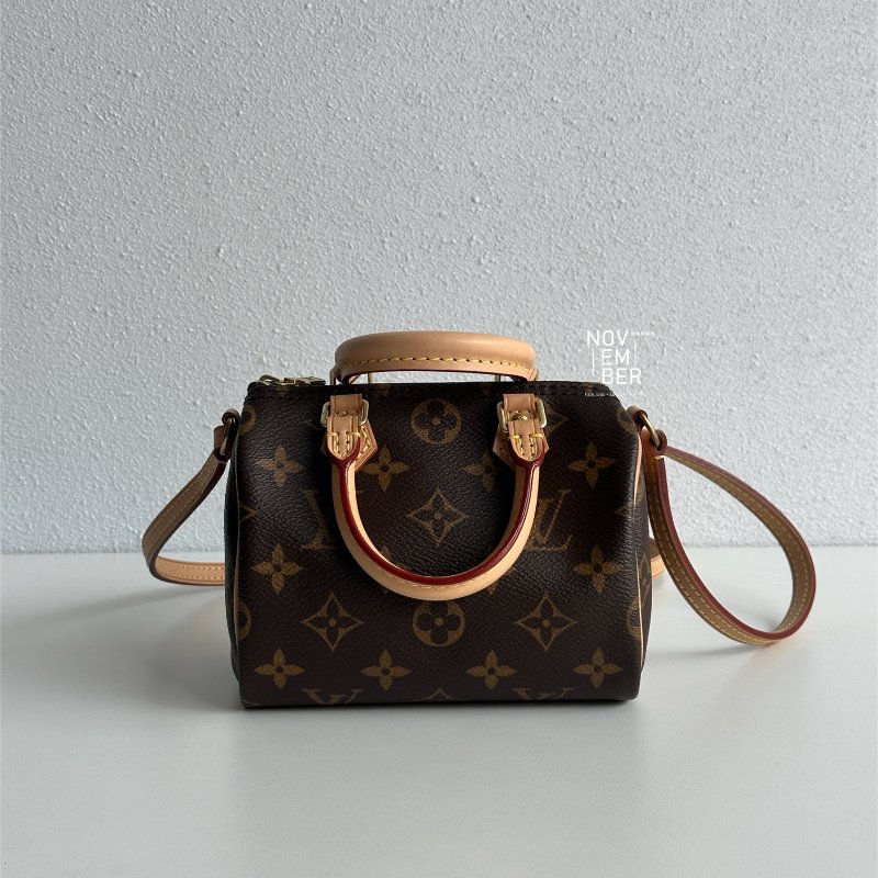 經典款🤎 Louis Vuitton LV 路易威登 Speedy Nano 斜背包-7