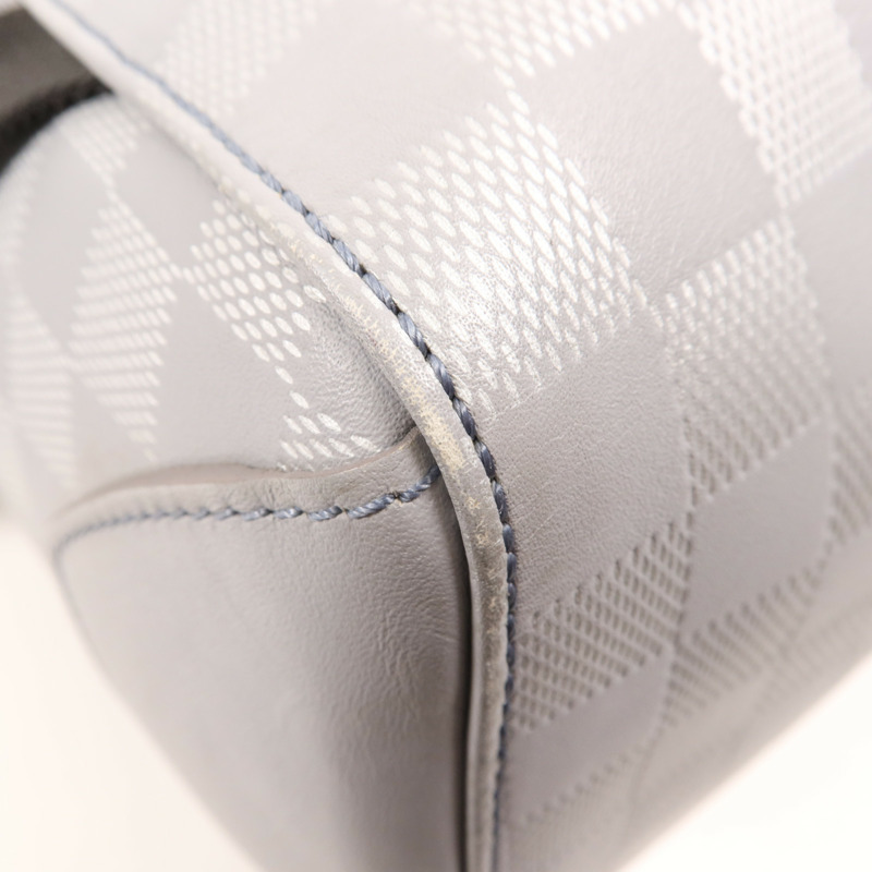 LOUIS VUITTON Damier Infini Campus Rucksack銀扣背包-11
