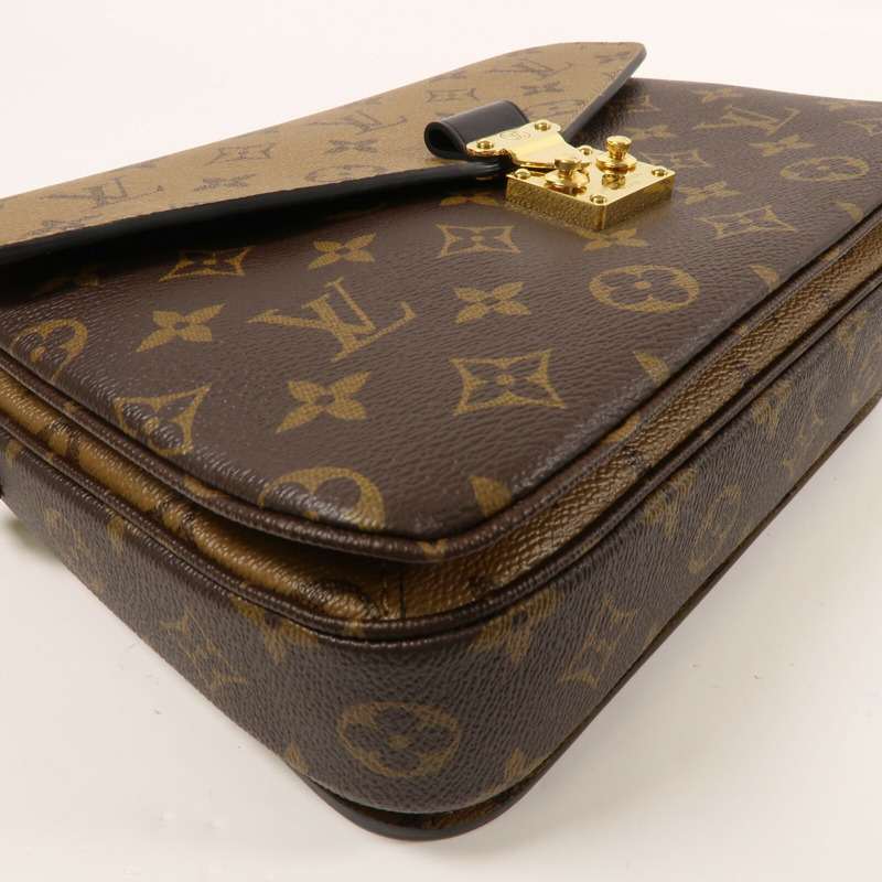 LOUIS VUITTON Monogram Reverse Pochette Metis金扣手挽肩背兩用袋-5
