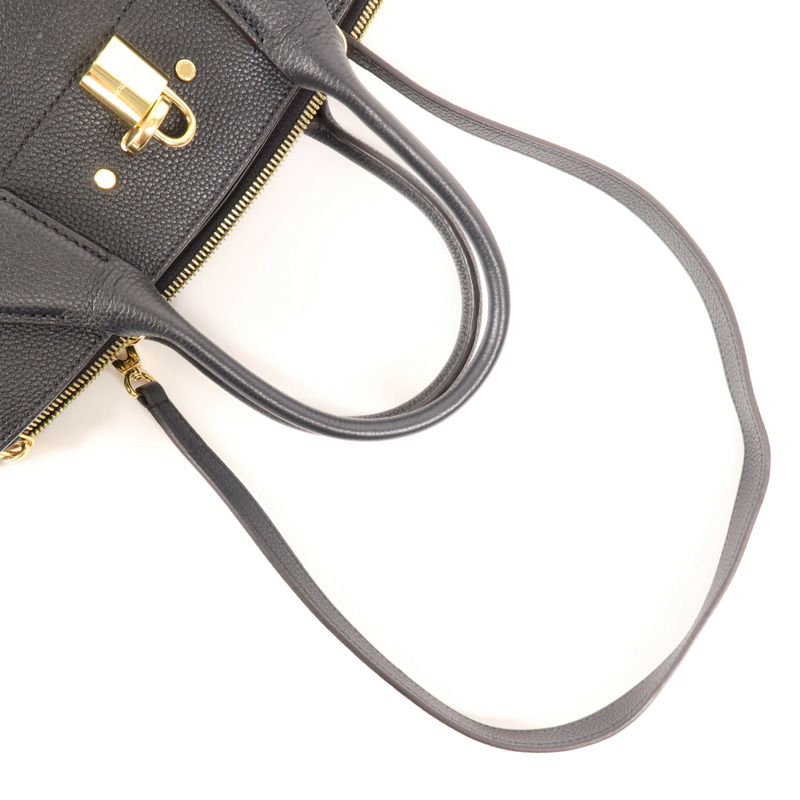 LOUIS VUITTON 牛皮皮革City Steamer MM金扣手挽肩背兩用袋-7