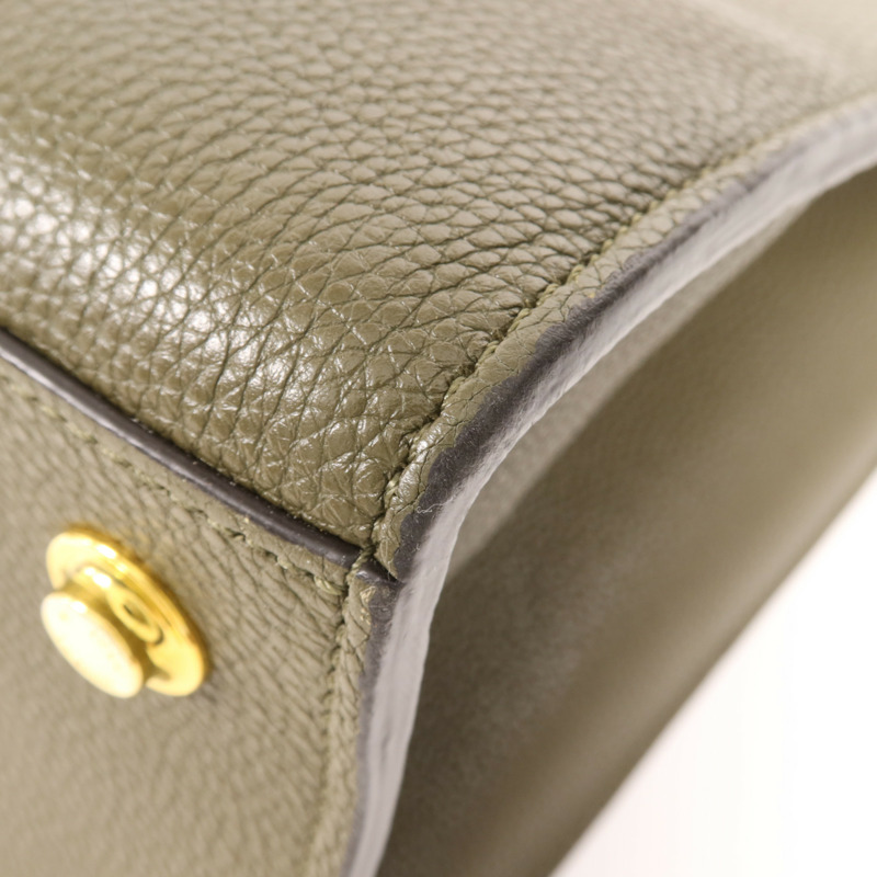 LOUIS VUITTON 牛皮皮革City Steamer MM金扣手挽肩背兩用袋-8