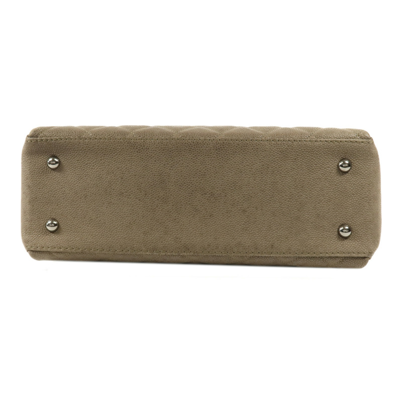 CHANEL 牛皮皮革Shoulder Bag銀扣肩背袋-3