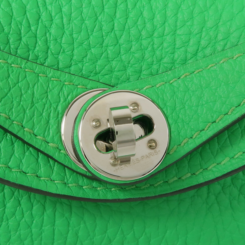 HERMES Clemence皮革Mini Lindy金扣手挽肩背兩用袋Veil Comic-7