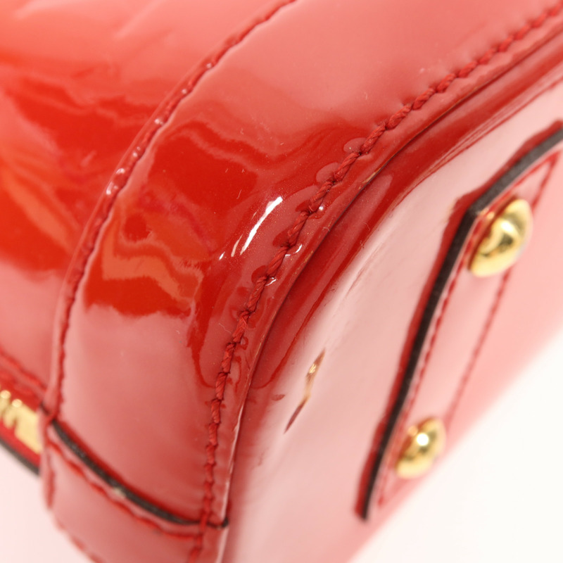 LOUIS VUITTON Monogram Vernis Alma BB金扣手挽肩背兩用袋-12