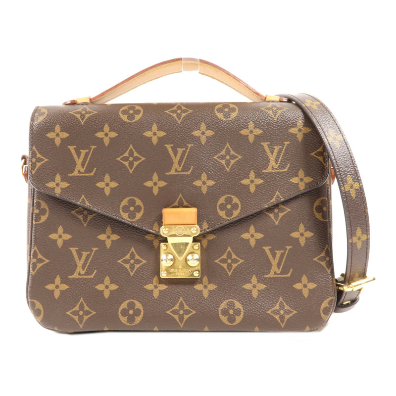 LOUIS VUITTON Monogram Pochette Metis MM金扣手挽肩背兩用袋-0