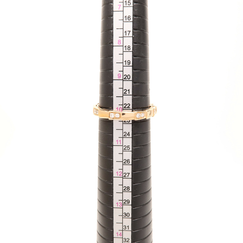 BVLGARI 18K玫瑰金Diamond Serpenti Viper Ring鑽石戒指Bvlgari#62/US#10-6