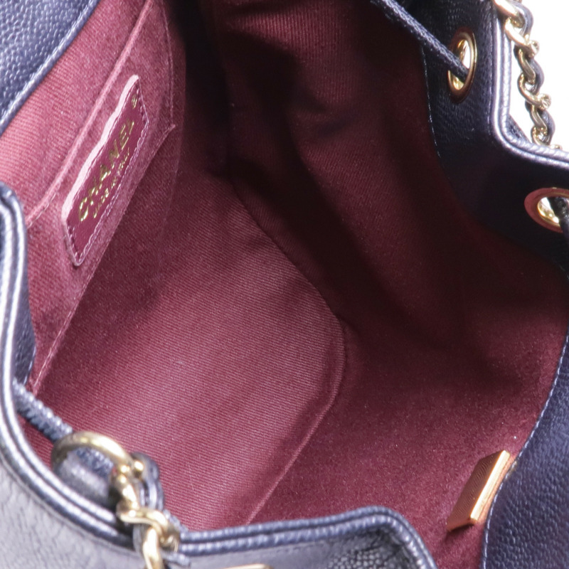 CHANEL 牛皮皮革Chain Shoulder Bag金扣鏈帶肩背袋-4