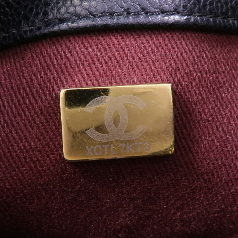 CHANEL 牛皮皮革Chain Shoulder Bag金扣鏈帶肩背袋-6