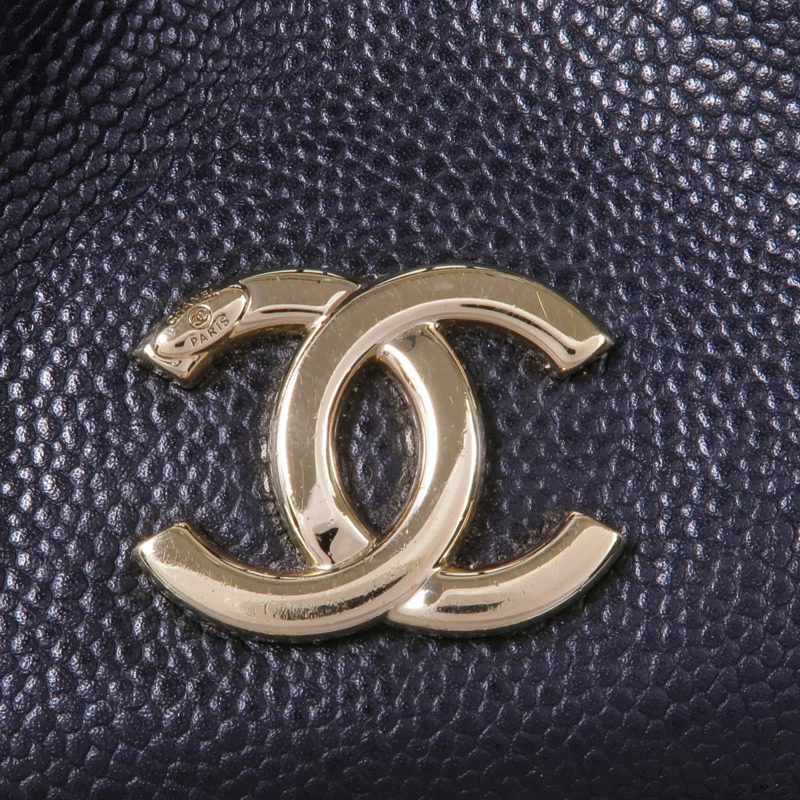 CHANEL 牛皮皮革Chain Shoulder Bag金扣鏈帶肩背袋-7