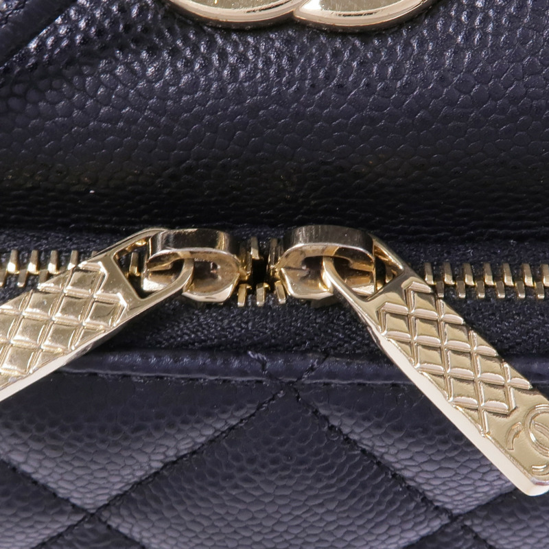 CHANEL 牛皮皮革Chain Shoulder Bag金扣鏈帶肩背袋-10