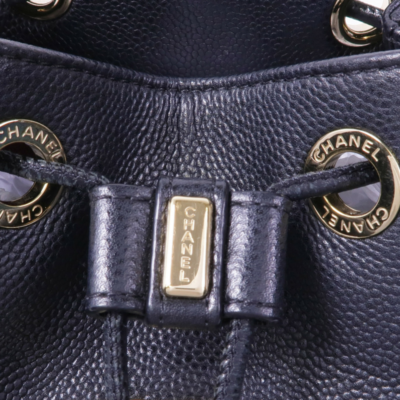 CHANEL 牛皮皮革Chain Shoulder Bag金扣鏈帶肩背袋-11