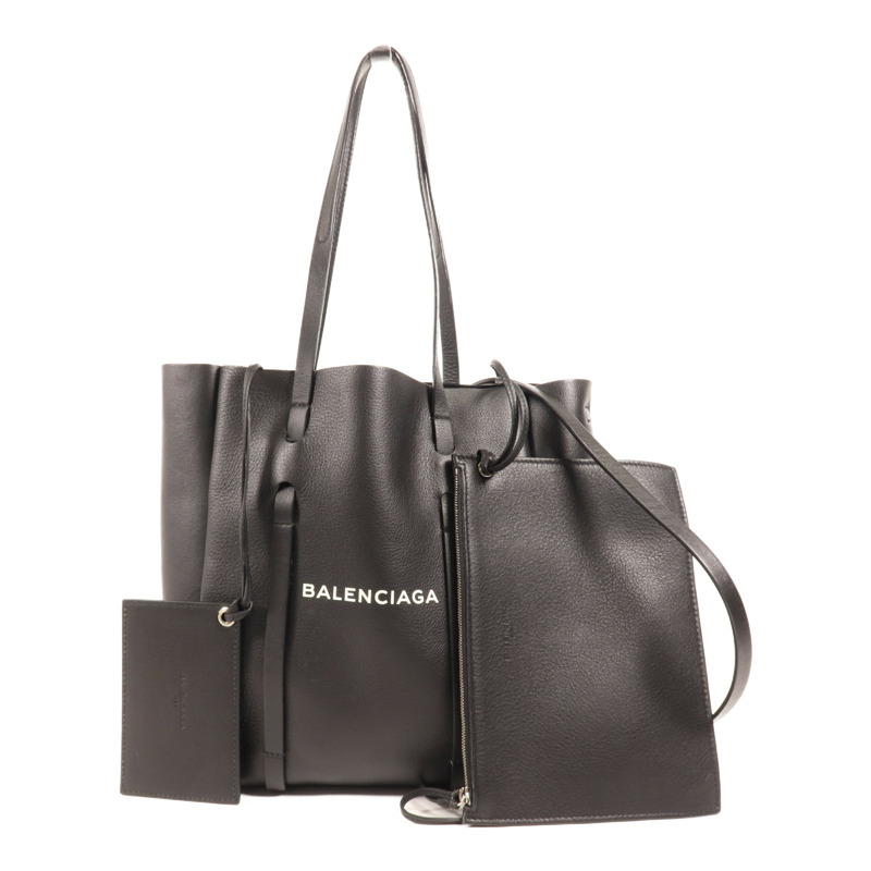 BALENCIAGA 牛皮皮革Everyday Tote銀扣手挽肩背兩用袋-0