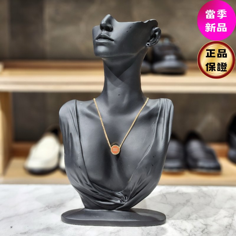 🎉新品好折扣✨Miu Miu 5IC096 金屬黃銅項鍊 紅色-0