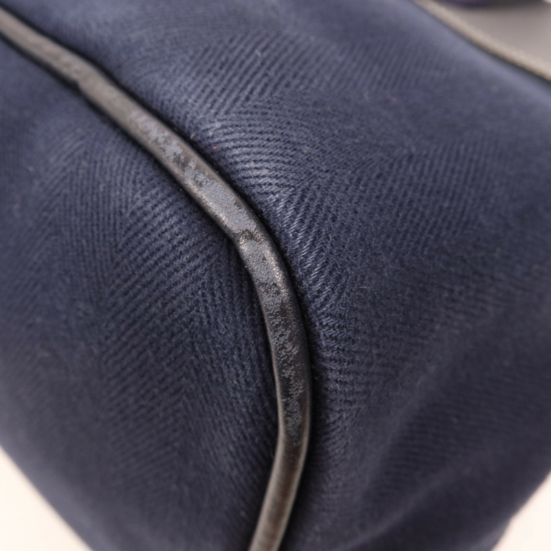 HERMES 帆布Valparaiso MM銀扣手挽袋-11