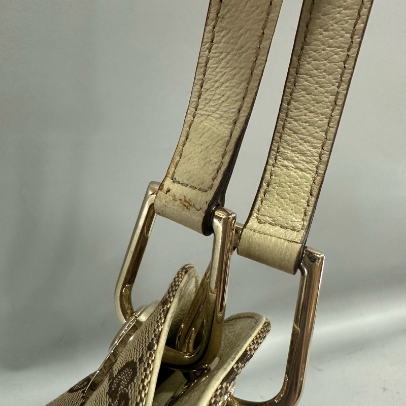 gucci 121023 老花pvc拼白皮肩背包 牛奶包-24