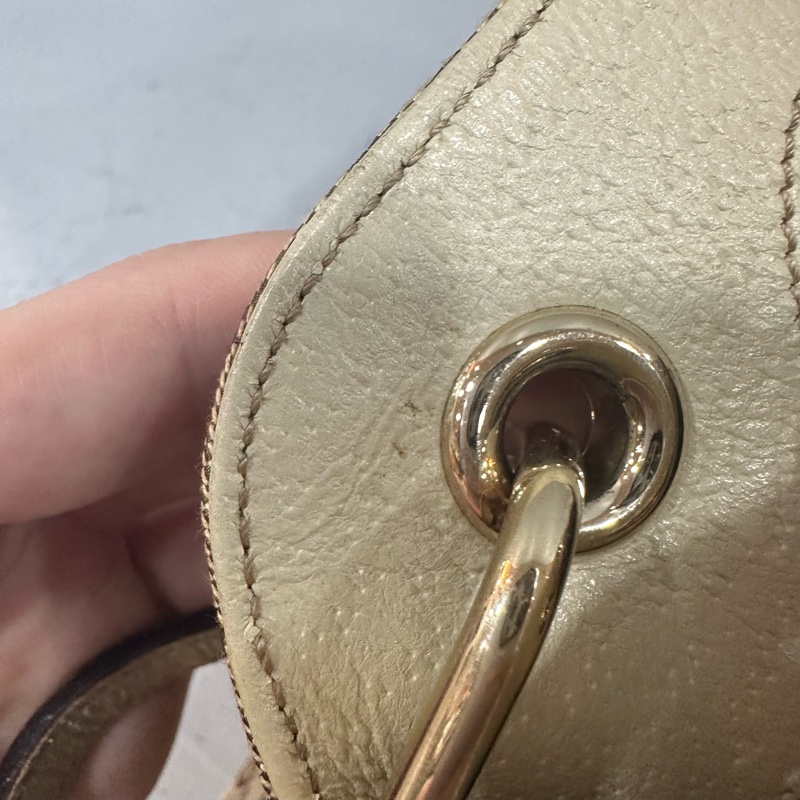 gucci 121023 老花pvc拼白皮肩背包 牛奶包-46