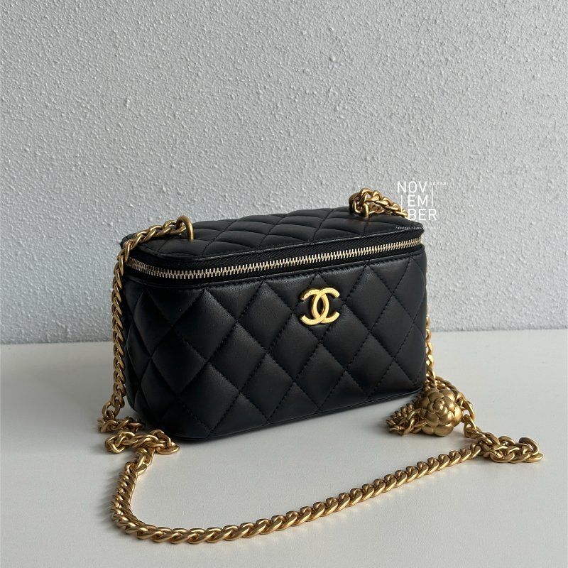 99新🆕 可調節 Chanel 香奈兒 山茶花調節釦 長盒子 斜背包-1