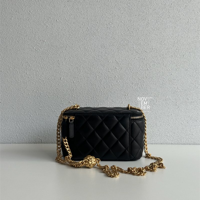 99新🆕 可調節 Chanel 香奈兒 山茶花調節釦 長盒子 斜背包-7