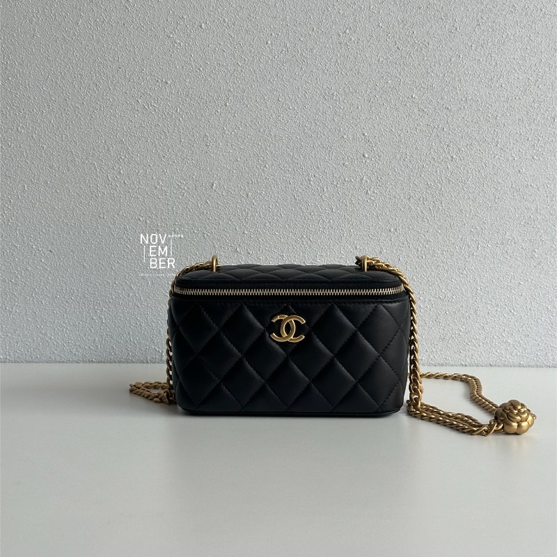 99新🆕 可調節 Chanel 香奈兒 山茶花調節釦 長盒子 斜背包-8