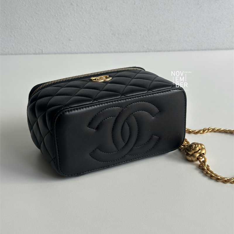 99新🆕 可調節 Chanel 香奈兒 山茶花調節釦 長盒子 斜背包-10