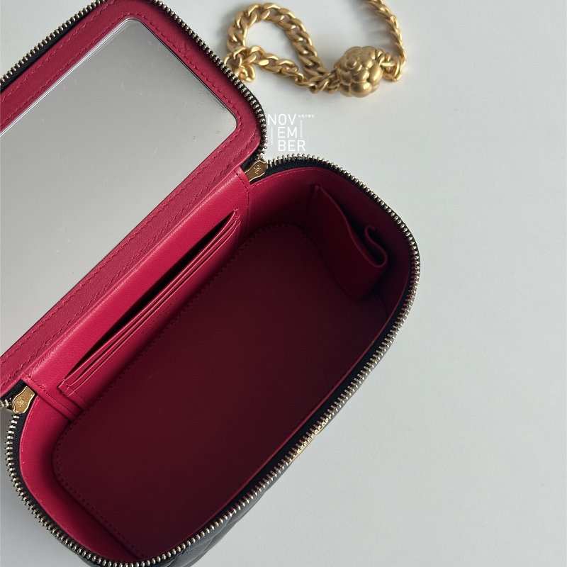 99新🆕 可調節 Chanel 香奈兒 山茶花調節釦 長盒子 斜背包-12