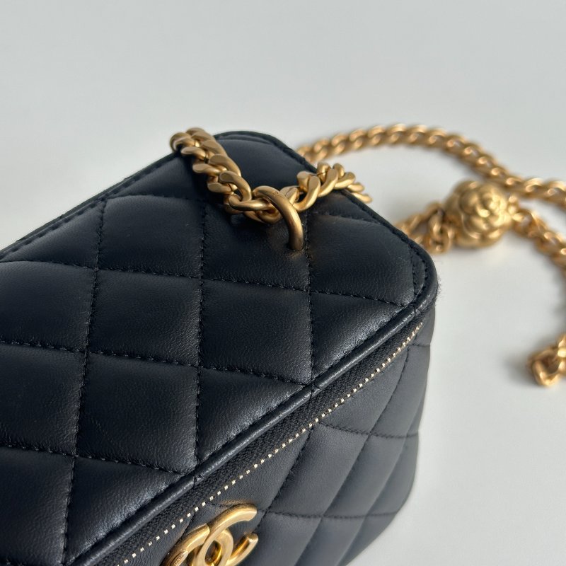 99新🆕 可調節 Chanel 香奈兒 山茶花調節釦 長盒子 斜背包-14