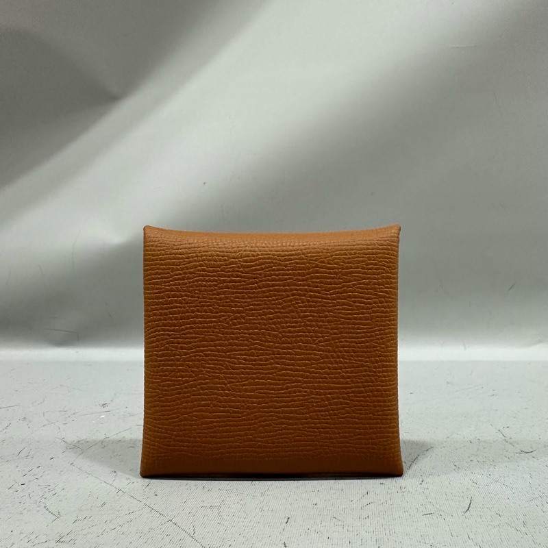 HERMES 焦糖色epsom bastia 零錢包-1