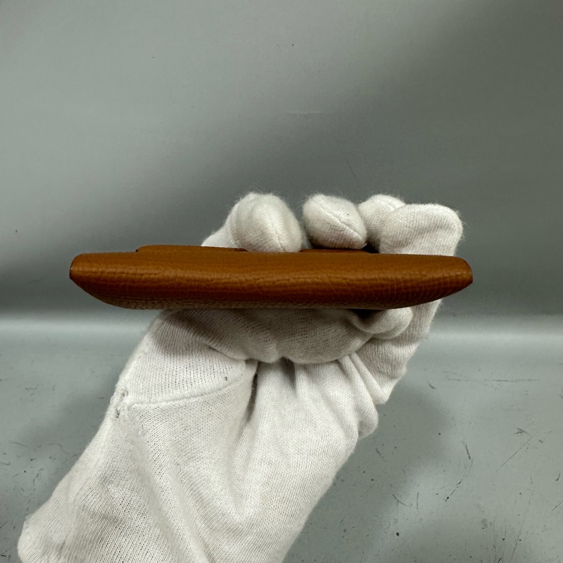 HERMES 焦糖色epsom bastia 零錢包-9