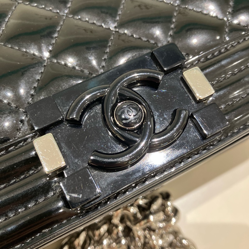 TK1811 Chanel香奈兒黑色Boy斜挎包 Small Leboy So Black-10