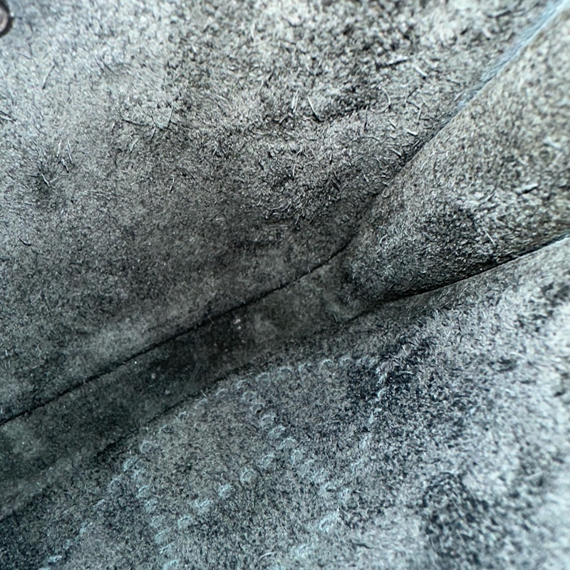 Hermes 黑色TC皮銀釦mini evelyne U刻-22