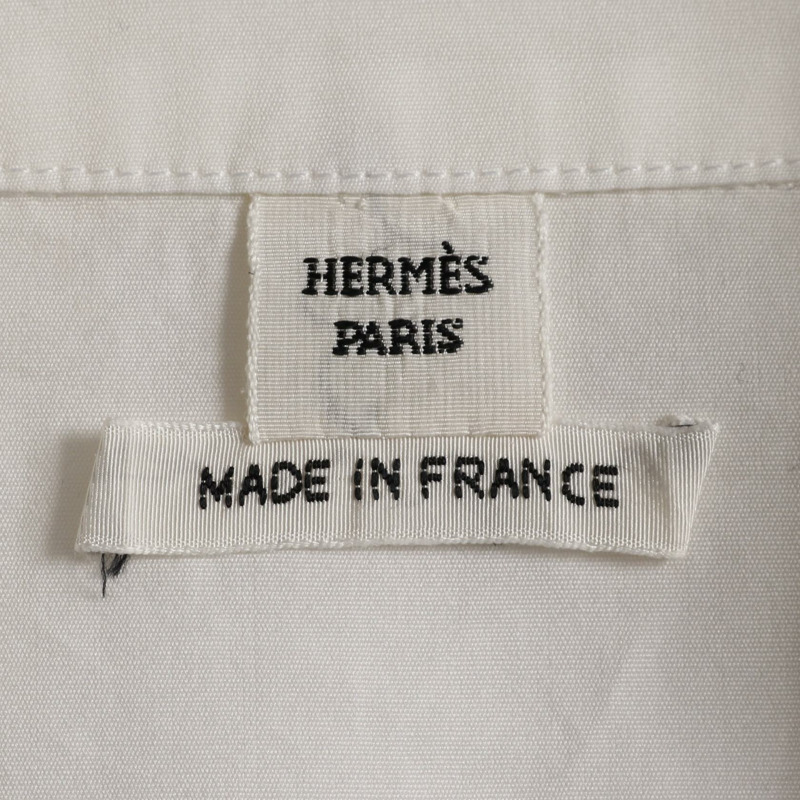 HERMES Chne Dunkel 其他上衣 棉質 白色 二手 女款-2