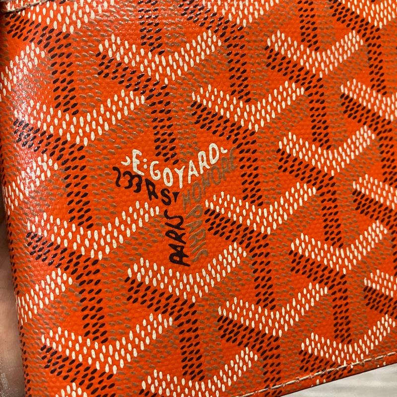 GOYARD 戈雅 Victoire Wallet 橘 皮夾 短夾 錢包 錢夾 銀包 對開 對折 八卡-2