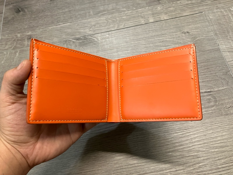 GOYARD 戈雅 Victoire Wallet 橘 皮夾 短夾 錢包 錢夾 銀包 對開 對折 八卡-3
