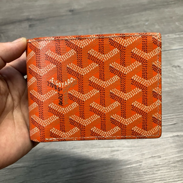 GOYARD 戈雅 Victoire Wallet 橘 皮夾 短夾 錢包 錢夾 銀包 對開 對折 八卡-5