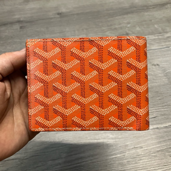 GOYARD 戈雅 Victoire Wallet 橘 皮夾 短夾 錢包 錢夾 銀包 對開 對折 八卡-6