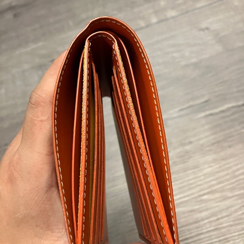 GOYARD 戈雅 Victoire Wallet 橘 皮夾 短夾 錢包 錢夾 銀包 對開 對折 八卡-8