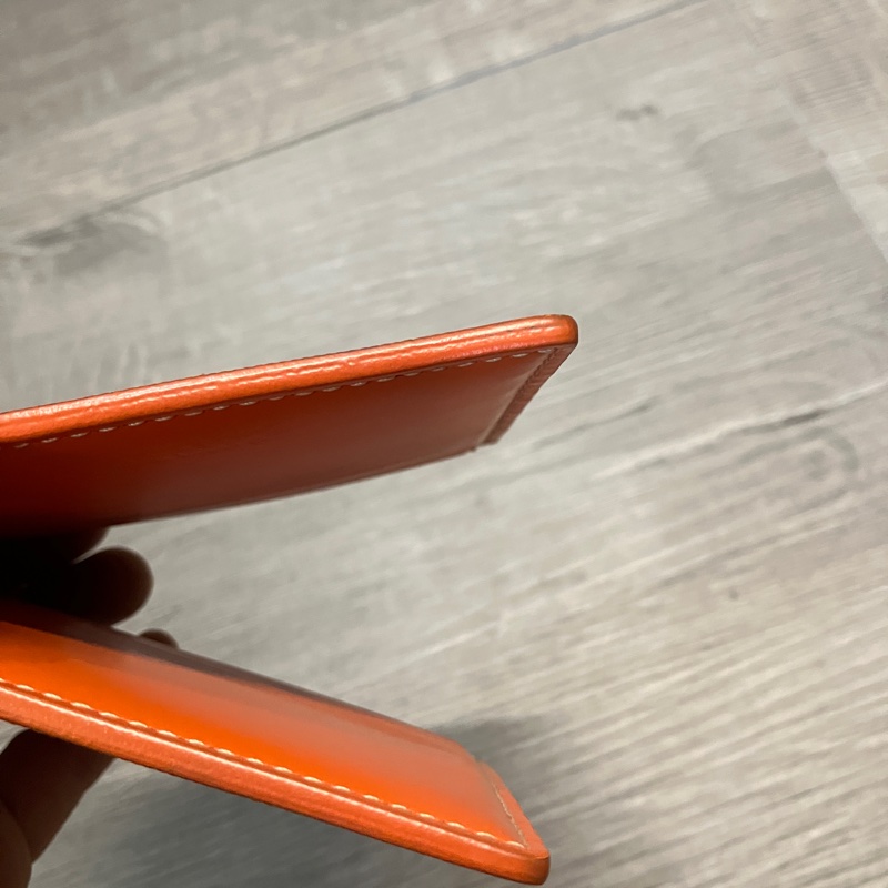 GOYARD 戈雅 Victoire Wallet 橘 皮夾 短夾 錢包 錢夾 銀包 對開 對折 八卡-12