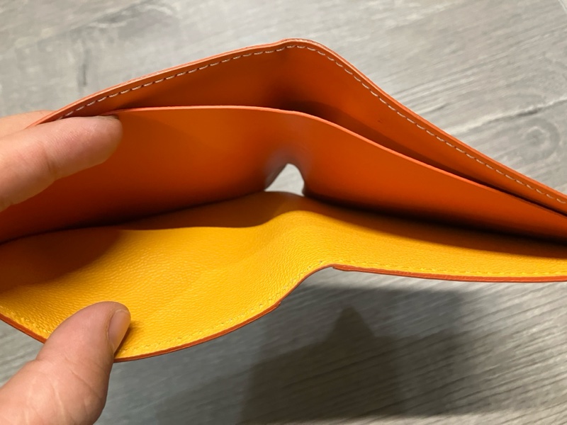 GOYARD 戈雅 Victoire Wallet 橘 皮夾 短夾 錢包 錢夾 銀包 對開 對折 八卡-18