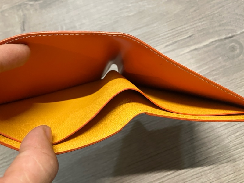 GOYARD 戈雅 Victoire Wallet 橘 皮夾 短夾 錢包 錢夾 銀包 對開 對折 八卡-19
