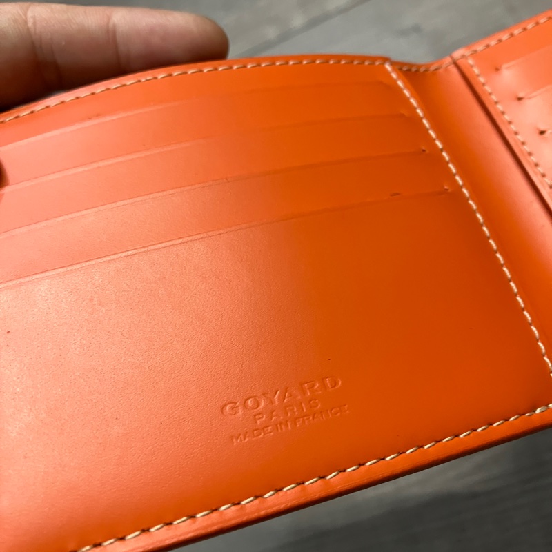 GOYARD 戈雅 Victoire Wallet 橘 皮夾 短夾 錢包 錢夾 銀包 對開 對折 八卡-20
