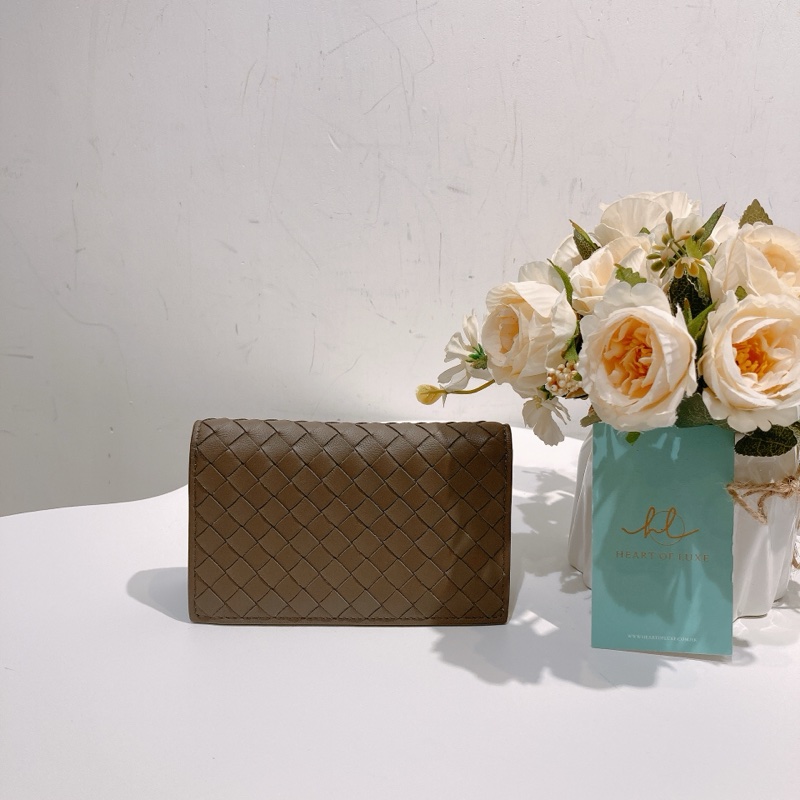TW4454 Bottega Veneta 葆蝶家 全皮針織面卡包 Cardholder-0